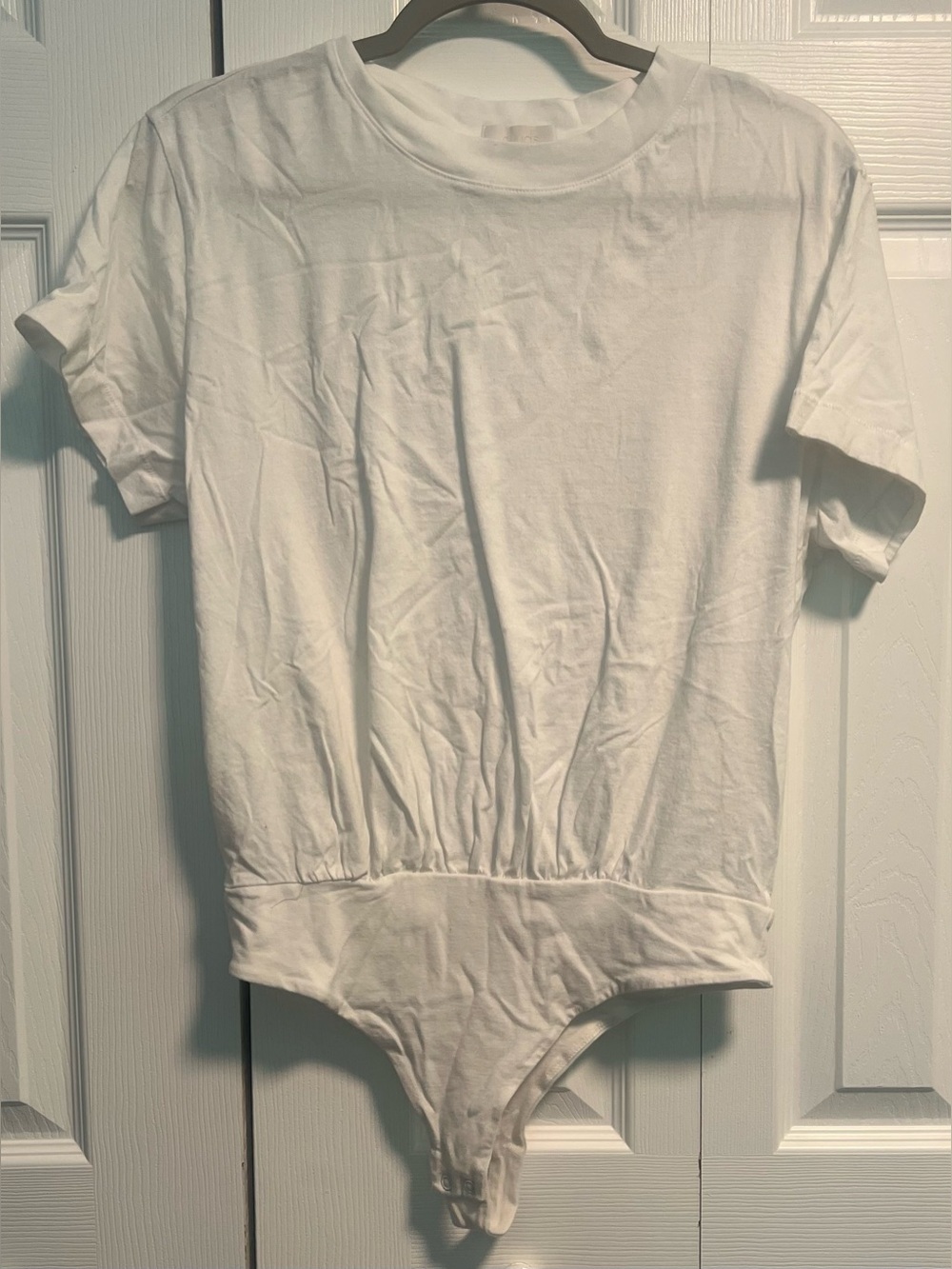 Nuuds Sof Cotton Everyday T-Shirt Bodysuit in White